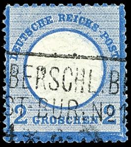 German Reich 2 Groschen large shield, gray ... 