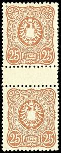 German Reich 25 penny pale orange brown, ... 