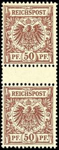 German Reich 50 penny crown / eagle, purple ... 