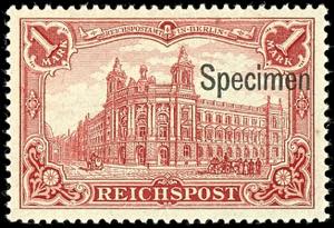 German Reich 1 M. Dark carmine red with ... 