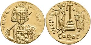 Münzen Byzanz Constantinus IV. Pogonatus ... 