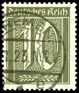 German Reich 10 Pfg. Used, in perfect ... 