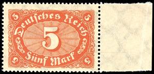 German Reich 5 Mk. Numeral, watermark ... 