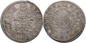 Bayern Herzogtum Kipper 60 Kreuzer (Gulden), ... 