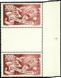 Saar 25 and 200 Fr. Council of Europe, ... 