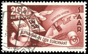 Saar 25 and 200 Fr. Council of Europe used, ... 