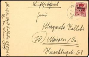 Field Post Letters WW II 1945, island post, ... 