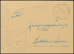 Field Post Letters WW II 1939, army postal ... 
