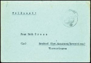 Field Post Letters WW II 18.1.1945, letter ... 
