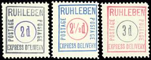 Ruhleben 1 / 4 d to 3 d, 9 values in perfect ... 