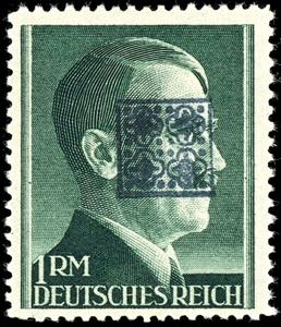 Wurzen 1 RM Hitler perforated L 12 1/2 in ... 