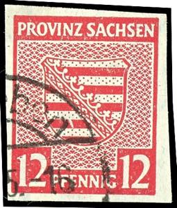 Soviet Sector of Germany 12 penny \coat of ... 