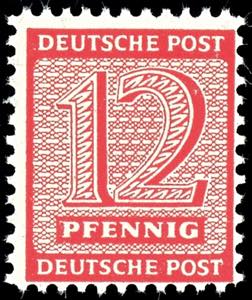 Soviet Sector of Germany 5 - 12 Pfg. With ... 
