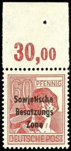 Soviet Sector of Germany 60 Pfg. Worker ... 