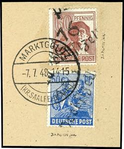 Hand Overprint - District 16 50 and 60 penny ... 