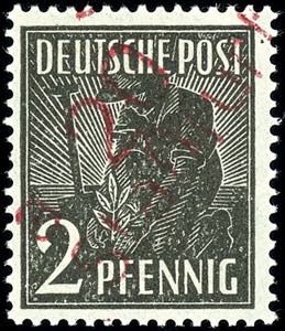Hand Overprint - District 20 2 penny with ... 