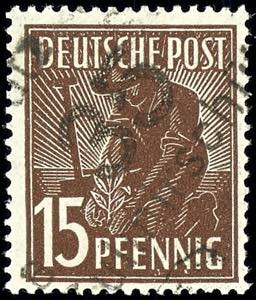 Hand Overprint - District 36 15 penny with ... 
