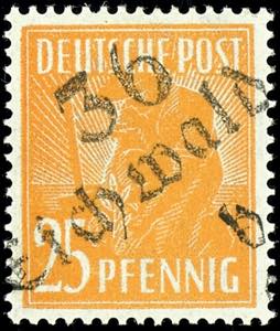 Hand Overprint - District 36 25 penny with ... 