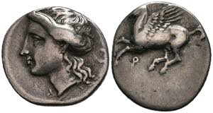 Corinth Drachm (2, 63 g), approximate ... 