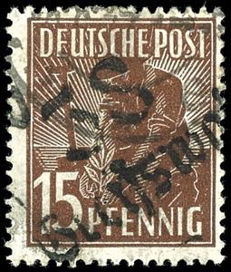 Hand Overprint - District 38 15 penny with ... 