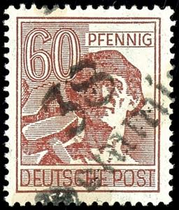 Hand Overprint - District 38 60 penny with ... 