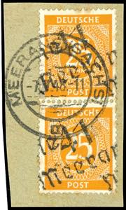 Hand Overprint Numeral Issue - District 41 ... 