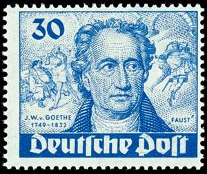 Berlin 10 - 30 Pfg. Goethe, mint never ... 