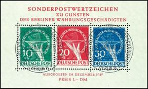 Berlin Souvenir sheets issue \for Berlin ... 