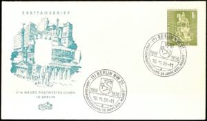 Berlin 1 Mark town pictures, First Day Cover ... 