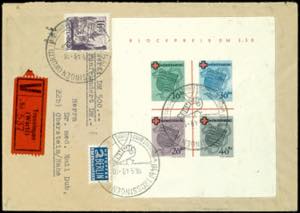 Wuerttemberg Souvenir sheets issue \Red ... 