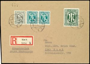 Bizone 1 Reichmark \first issue of stamps ... 
