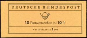 Stamp booklet Heuss III 1960 (test ... 
