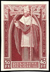 Belgium 1932, 10 c. - 10 Fr. Cardinal ... 