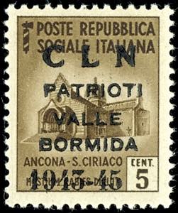 Italy Local issue 1945: \Valle Bormida\, ... 