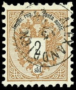 Austrian Post in Levant 2 special brown ... 