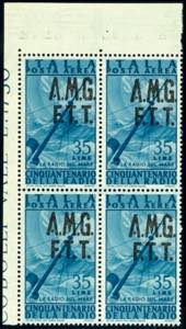 Triest Zone A 1947, 35 liras. Airmail stamp, ... 