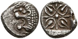 Ionia Miletus, Diobol (1, 01 g), 6. Jh. BC ... 
