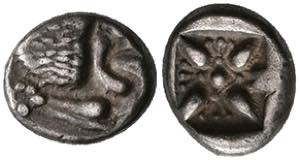 Ionia Miletus, Diobol (1, 08 g), 6. Jh. BC ... 
