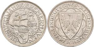 Coins Weimar Republic 5 Reichmark, 1927, ... 