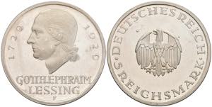 Coins Weimar Republic 5 Reichmark, 1929, F, ... 