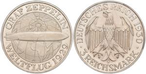 Münzen Weimar 3 Reichsmark, 1930, A, ... 
