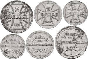 Coins German Areas Occupied areas (1. World ... 
