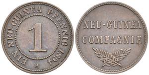 Coins German Colonies New Guinea, 1 penny, ... 