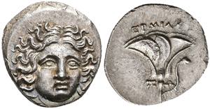 Caria Rhodes, drachm (2, 20 g), approximate ... 