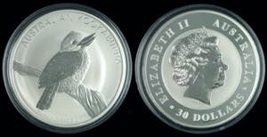 Australien 30 Dollars, 2010, Kookaburra, 1 ... 