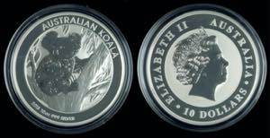 Australien 10 Dollars Silber, 2013, Koala, ... 