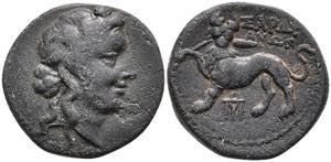 Lydia Sardes, Æ (4, 35 g), 2. Jh. BC Av: ... 