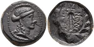 Lydia Sardes, Æ (3, 29 g), 2. Jh. BC Av: ... 