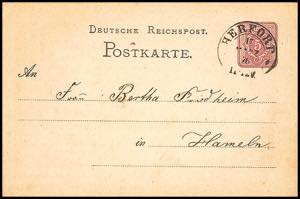 Hufeisenstempel HERFORD 17.MÄRZ.76, etwas ... 