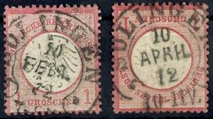 Hufeisenstempel SOLINGEN, Spalink 34-2, je ... 